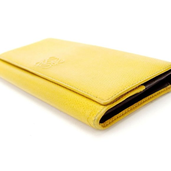 LOEWE purse Anagram mark leather Authentic used - Picture 3 of 7